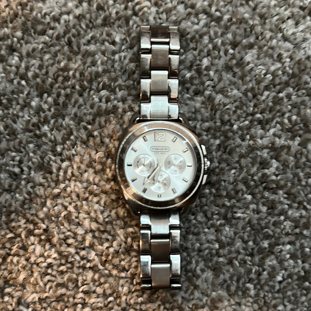 COACH silver watch